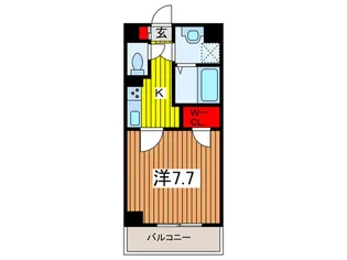 ルミエ-ル岸町【1階】の間取り