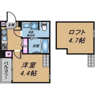 フリーデン円町【2階】の間取り
