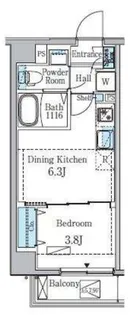 プライムブリス門前仲町【9階】の間取り
