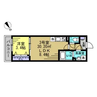 RIZE南流山【3階】の間取り