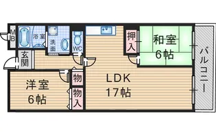 ベルヴュー桜の町【3階】の間取り