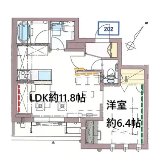 Village des Dragons【2階】の間取り