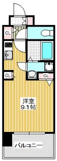 エス・キュート梅田中崎町【7階】の間取り