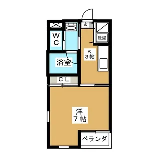 ティエーラ町屋【2階】の間取り