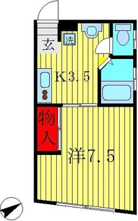 パークサイドハウス柏【1階】の間取り