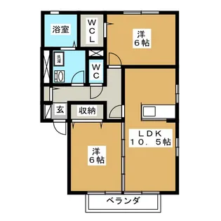 Will Village D【1階】の間取り