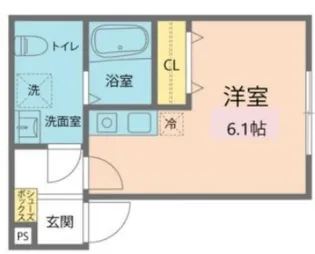 カインドネス西八王子B棟【2階】の間取り