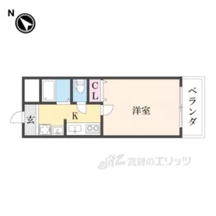 亀井弐号館【2階】の間取り