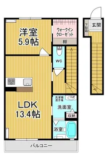 ヴィラーチェP【2階】の間取り