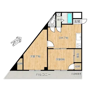 水入マンション【3階】の間取り