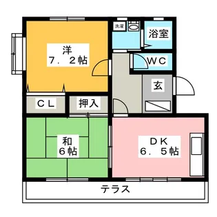 ルネッサンス加藤【1階】の間取り