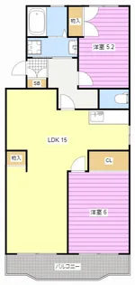 マンション畑【1階】の間取り