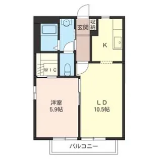 シェリールB【1階】の間取り