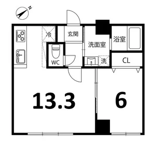HOSHI3番館【5階】の間取り