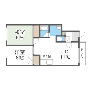 サンクレスト大栄【1階】の間取り