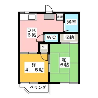 パークハイツ【1階】の間取り