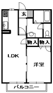 シャーメゾン藤原台【2階】の間取り