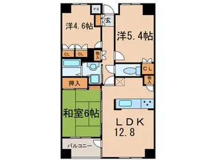 アクシア鷺沼【5階】の間取り
