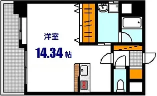 シティハイツ西霞【2階】の間取り