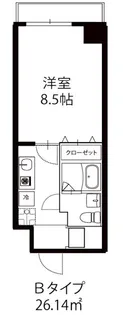 ドミールcity東中野II【5階】の間取り