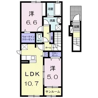 コート・エアリー【2階】の間取り