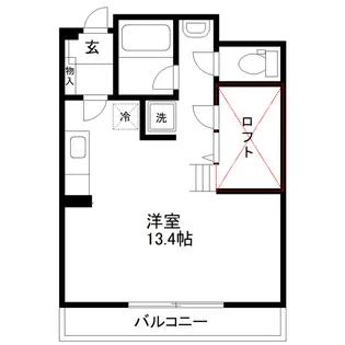 ロフティ【7階】の間取り