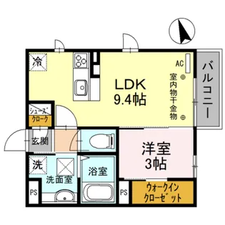 カミナール【1階】の間取り