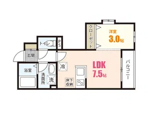 ポポラーレ中本【1階】の間取り