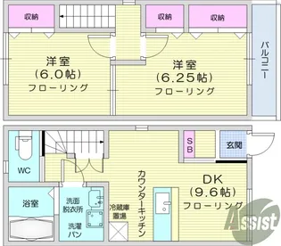 casa sol levante【1階】の間取り