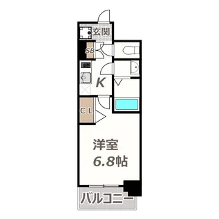 フォーリアライズ天王寺ヴァロール【4階】の間取り
