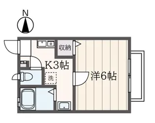 プチメゾン若林【2階】の間取り