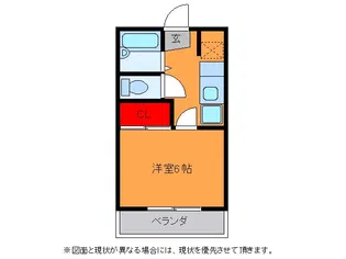 コーポみらい II【2階】の間取り