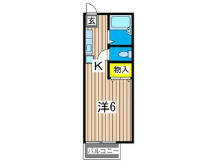 ハイツカシマ【2階】の間取り