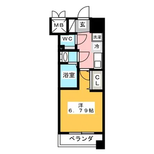 リヴシティ鶴舞【3階】の間取り