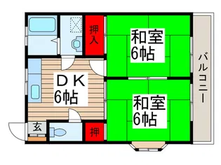 グリーンヒル【1階】の間取り