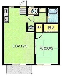 クリソライトB棟【1階】の間取り