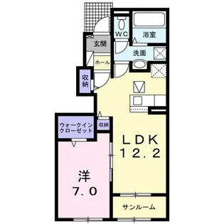 カトルセゾンE【1階】の間取り