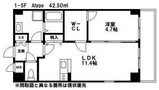 ロジュマン エスト【1階】の間取り