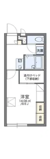 レオパレスルミエール冨陽ヶ丘【1階】の間取り