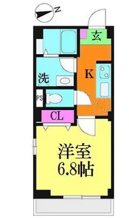 プリモパッソK【2階】の間取り
