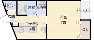 m&mステータス国分【4階】の間取り