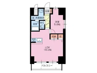 ヴィヴル ミュウ【4階】の間取り