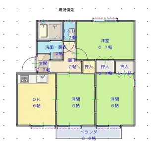 クレイモア【2階】の間取り