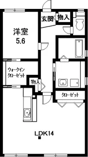 エントピア以和貴【1階】の間取り