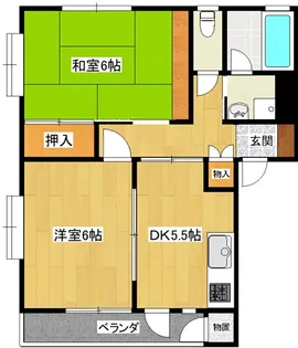 福島県郡山市島2【アパート】の間取り