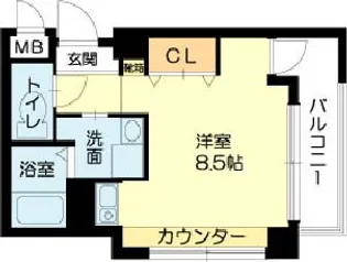 加古川尾上ヤングパレス【1階】の間取り