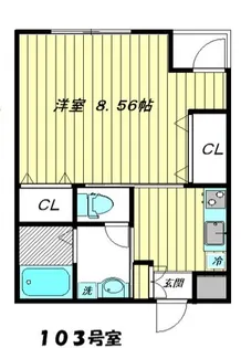 レジデンス大森【1階】の間取り