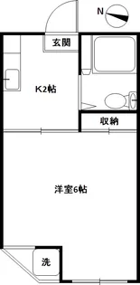 東京都中野区白鷺3【アパート】の間取り