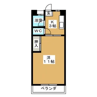 半ノ木ビル【3階】の間取り