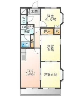 エクセリーヌK-III【1階】の間取り